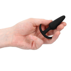 Shots Toys Plug en silicone Slim Butt 7.5 x 2cm Noir